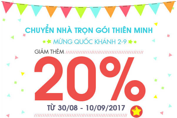 Giảm ngay 20% chi phí chuyển nhà chuyển văn phòng